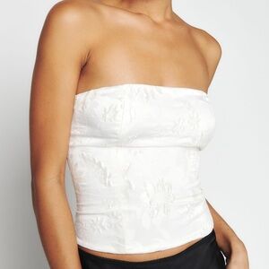 Reformation Giorgia White Top